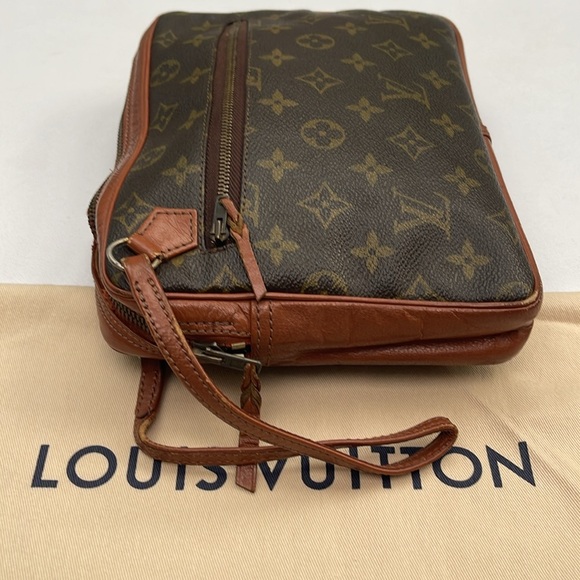 Authentic Louis Vuitton Monogram Vintage Clutch Wristlet & LV Dust Bag - Picture 4 of 16